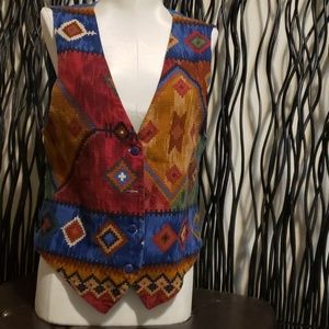 Diamond L western wear vest